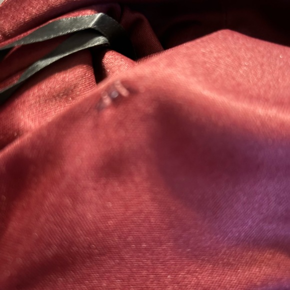 Elegant Burgundy Lace flowing Gown from Dillards - Picture 4 of 12